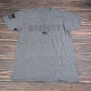 Howitzer Patriot Medium Gray Graphic Tee T Shirt Military USA America